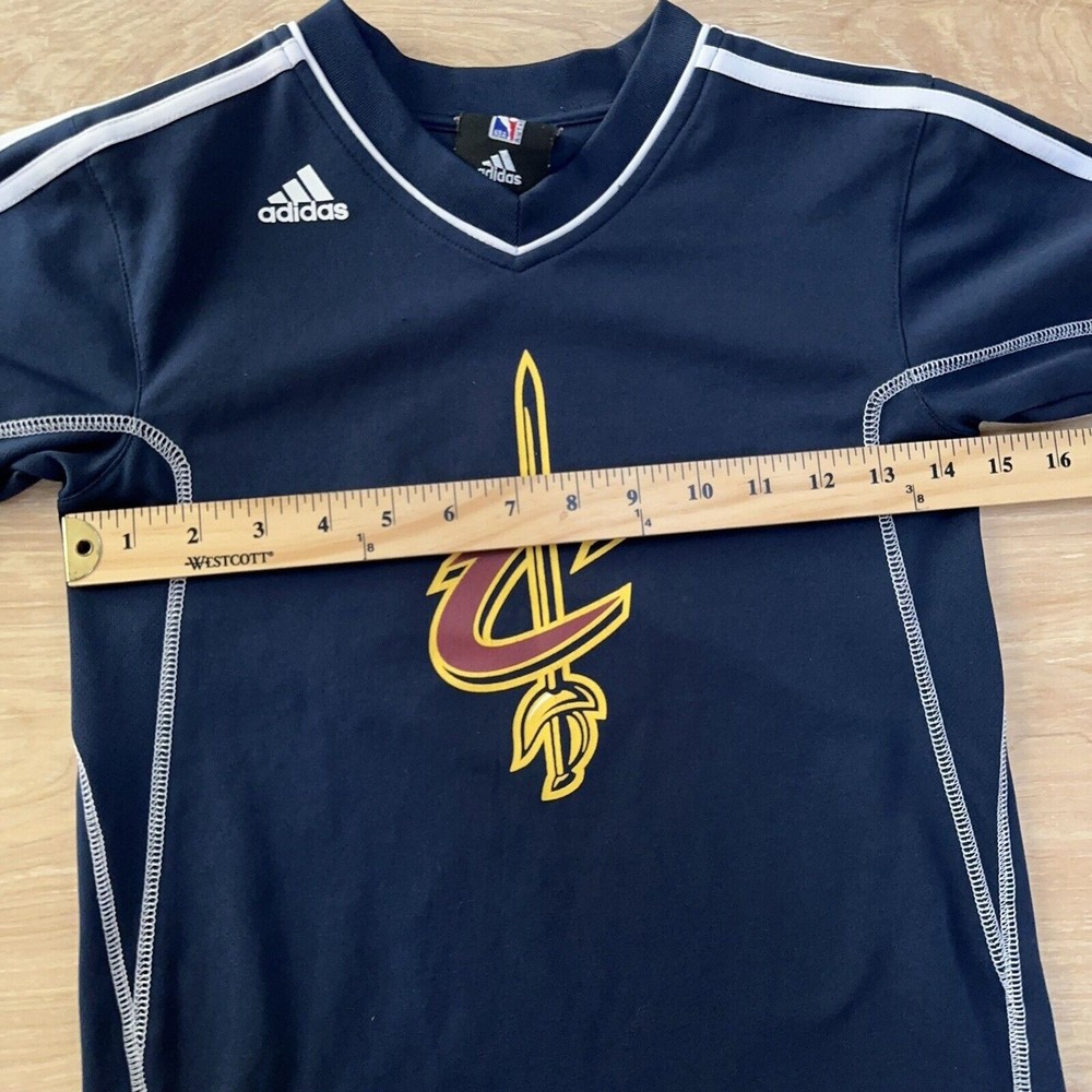 Adidas Cleveland Cavaliers Shirt Youth Boys S Small 8 Cavs Navy NBA Authentics - Picture 6 of 11
